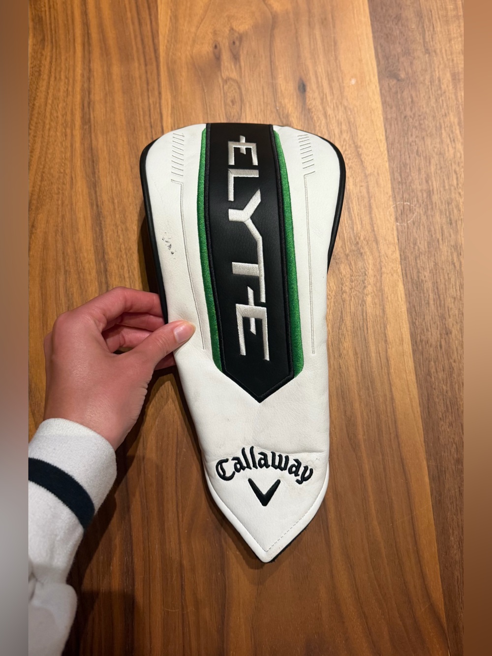 Callaway White Black and Green Elyte Driver Headcover